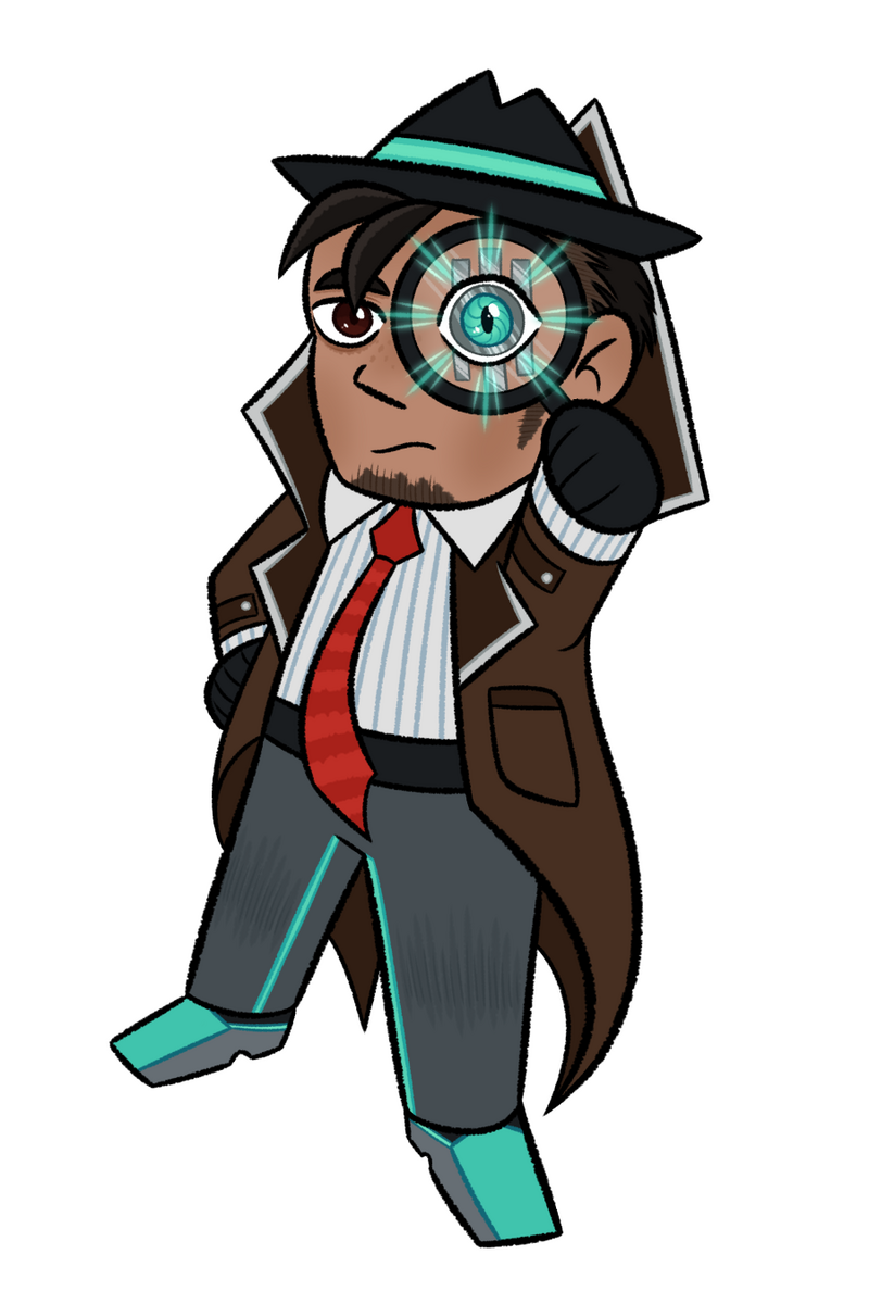 private eye zero sticker design